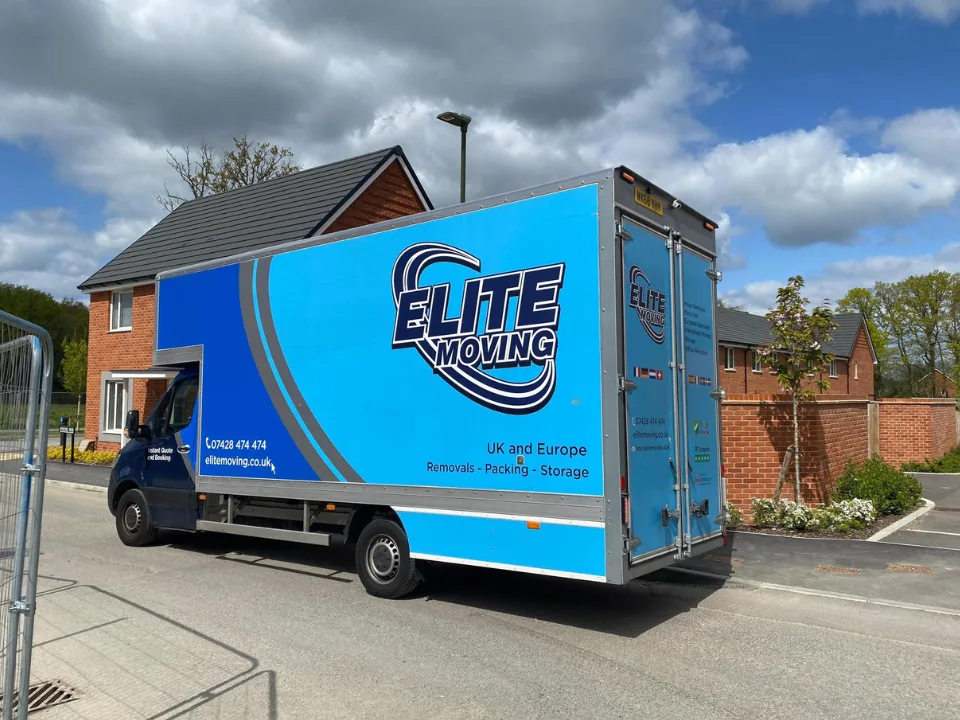 Elite Moving National & International Moving truck in London